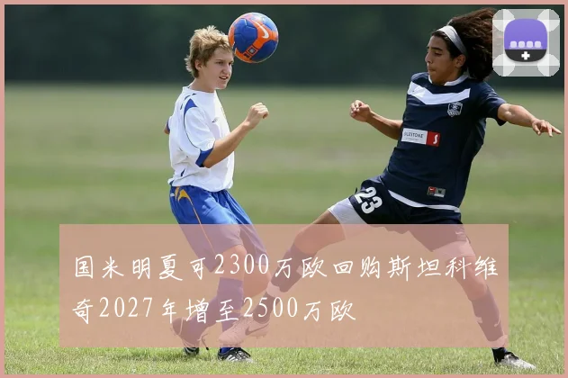 国米明夏可2300万欧回购斯坦科维奇2027年增至2500万欧